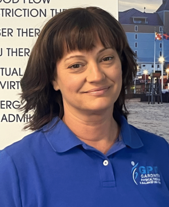 Patricia Ayd-Boyd, PT, physical therapist at Gardner Physical Therapy, specializing in Parkinson’s rehab and outpatient care.